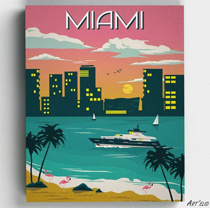 Miami City - 30x40cm