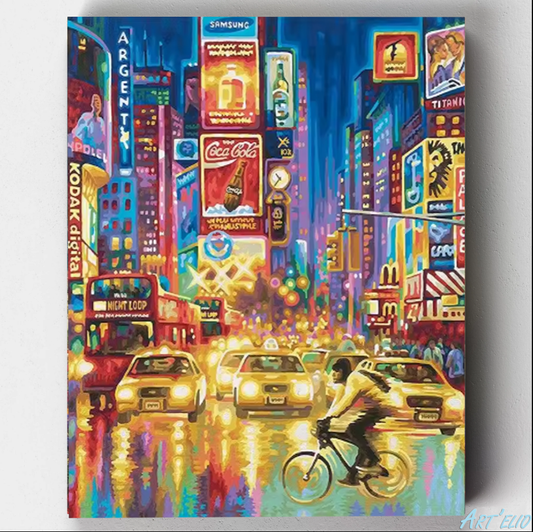 New-York , Time-Square - 12x16in