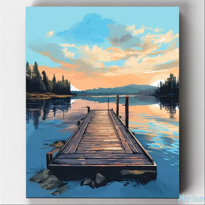 The pontoon - 12x16in