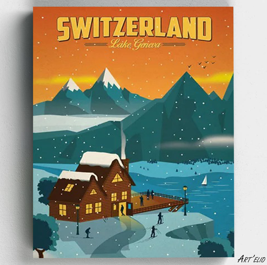 Switzerland - 12x16in