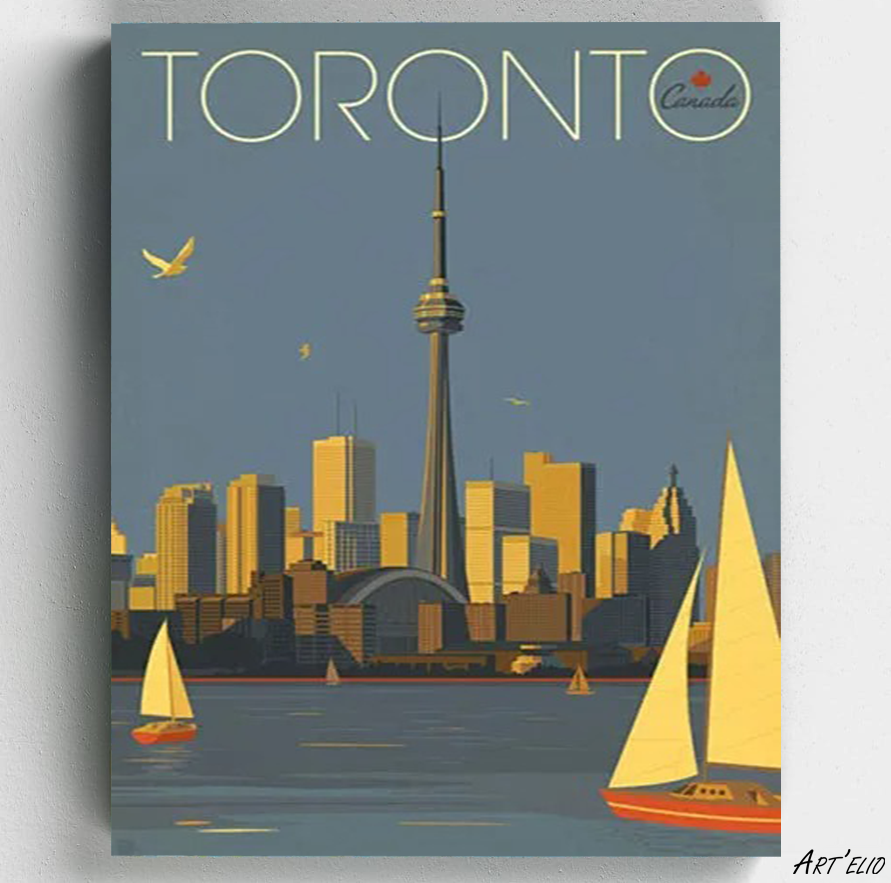 Toronto - 12x16in