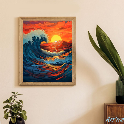 The wave -1 2x16in