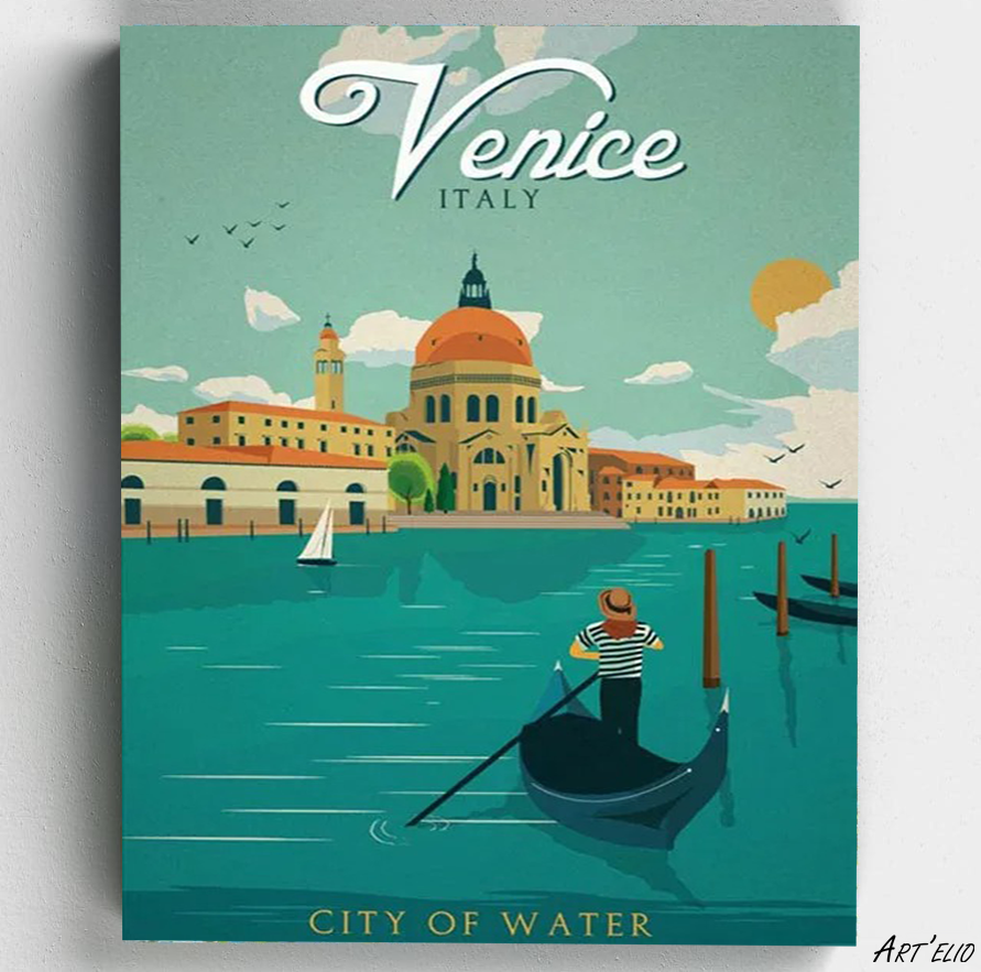 Venetian Romance - 12x16in