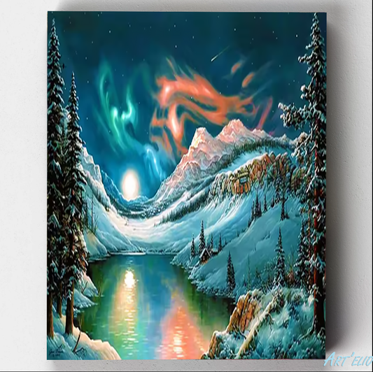 The northern lights - 12x16in