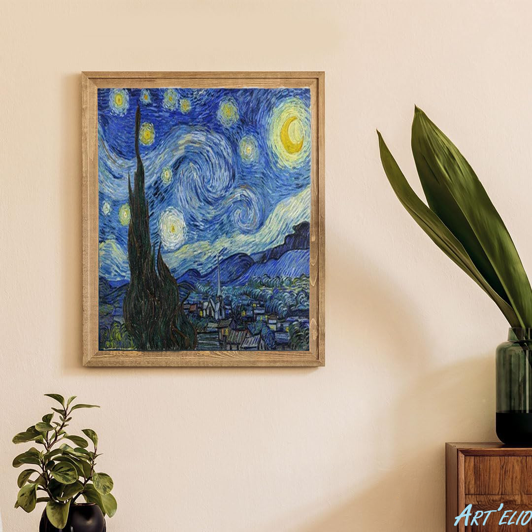 Starry night (Van Gogh) - 12x16in