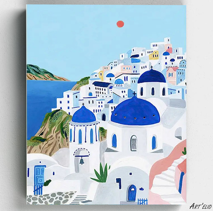 Santorin - 30x40cm