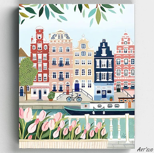 Charming Canals - 12x16in