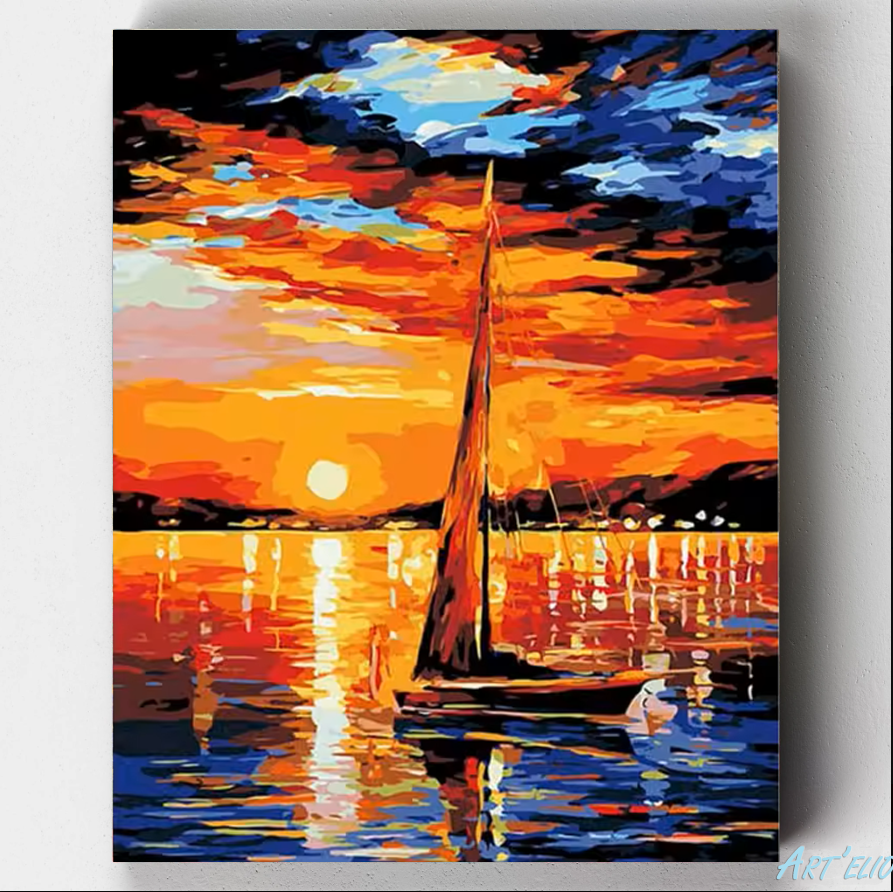 Sailing - 12x16in